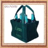 Wholesale 6 bottles non-woven wine bag