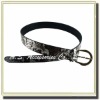 Wholesale lady black and white snake belt