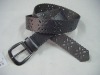 Wholesale lady fashion flower pu belt