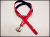 New style red fashion women PU belt with rivet