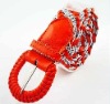 Wholesale knitted pu leather belt for women