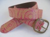 Women Fashion Printed PU Belt