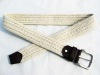 Wholesale low price cotton knitted webbing belt for men