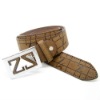 Wholesale Genuine fashion leather belt for men /zinc alloy /alloy/ironCB0444