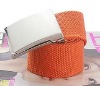 Women's Waistband Nylong Canvas Belt Pressed Buckle HX0001A