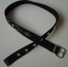 fashion pink butterfly design buckle fabric belts