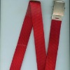 polyester webbing belt with metal buckle