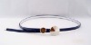 Wholesale Hot Big Metal Button Buckle Skinny Belt