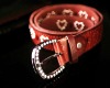 Wholesale Fashionable red PVC belts