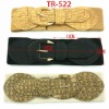 Pu covered buckle elastic belt TR522