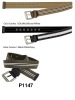 men's fashion polyster webbing belt