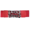 Wholesale Fashion Red Elastic PU belt with Chain Buckle