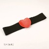 Wholesale Elegant Elastic Waist Belt W/Heart-Resin Buckle