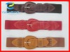 Wholesale pu cover buckle belt. elastic belt