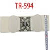 Wholesale Rhinestone buckle elastic belt TR594