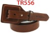Wholesale PU covered buckle belt TR556