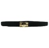 Wholesale Round Buckle Braid Skinny Belt