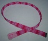 Wholesale fashion pink butterfly design buckle fabric belts