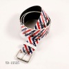 Wholesale Fashion Charm Stripe Belt With Iron Buckle