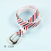 Wholesale Fashion Stripe Belt With Iron Buckle