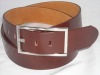 Wholesale SQUARE SHAPE BUCKLE WIDE SILVER LEATHER Belt