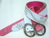 ladies' pu studded belt