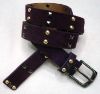 Wholesale ladies' pu studded belt