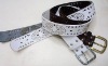 Wholesale ladies' pu studded belt