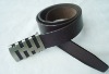 Wholesale Men pu belt with zinc alloy buckle