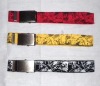 Wholesale women's print webbing belt
