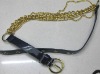 Chain belt,PU waist belt,waistband,strap BDT09017