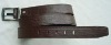 Men pu belt with zinc alloy buckle