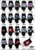 Wholesale rock punk gloves sock legging hat scarf rock gloves