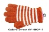Knitting miccrofiber strip gloves