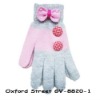 Knitting strip gloves