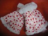 Wholesale cute flowers ladies cotton floss half gloves FG0103