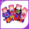 Wholesale Magic acrylic print knit fashion gloves