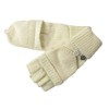Wholesale IVORY KNIT HALF FINGERLESS mitten gloves