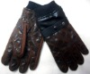 Wholesale fashion ladies leather gloves with rivet FG0111