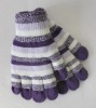 Wholesale winter two-piece knitted glove