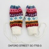 Wholesale fashion knitted acrylic gloves