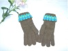 Wholesale Fashion knitting gloves with acrylic 2010