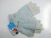 gray color fashional knitting cotton glove