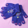 Cotton gloves with pvc dots