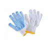 Wholesale blue pvc dotted cotton gloves with high quality
