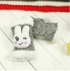 Wholesale lovely cartoon keep warm half finger gloves
