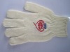 white glove with jacquard pattern