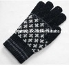 Wholesale Wool knitted jacquard gloves