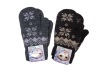 Wholesale rabbit hair knitted gloves