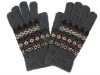 Gray Winter Safety Glove